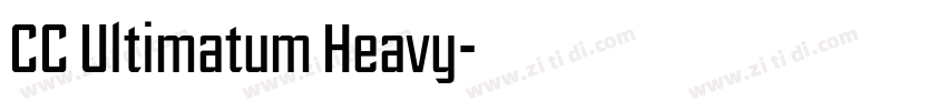 CC Ultimatum Heavy字体转换